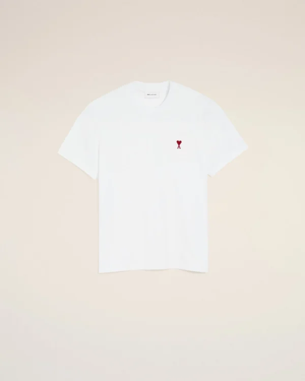AMI Paris Ami de Coeur T-Shirt — White — reference view 1