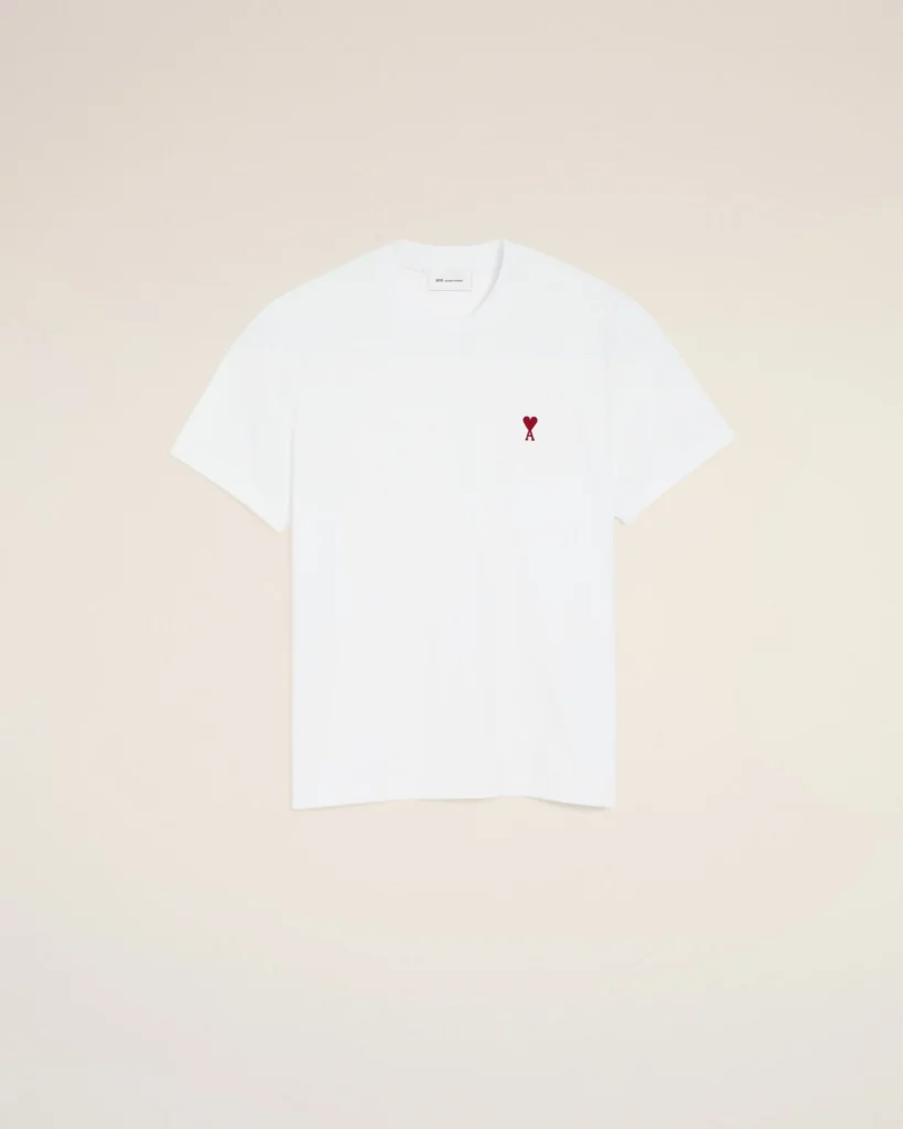 AMI Paris Ami de Coeur T-Shirt — White — reference view 1