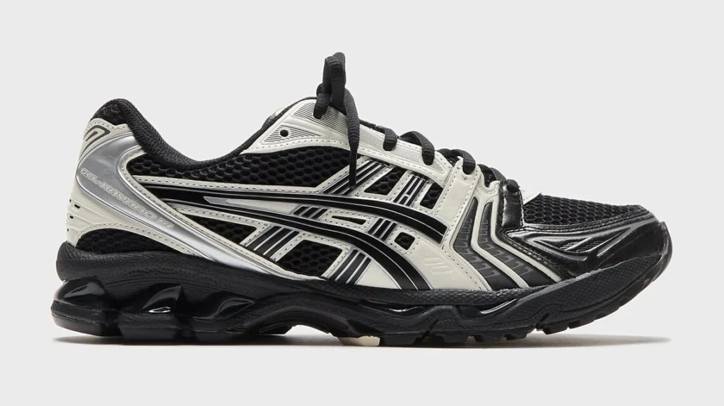 ASICS GEL-KAYANO 14 — Black / Cream — reference view 1