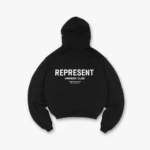 Represent Owners Club Hoodie — Jet Black — reference view 1